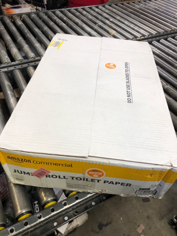 Photo 1 of AmazonCommercial 2-Ply White 9' Jumbo Roll Toilet Paper/Bath Tissue (416972)|Bulk for Business |Septic Safe |Compatible with Universal Dispensers|FSC Certified |1000 feet per Roll (12 Rolls)()