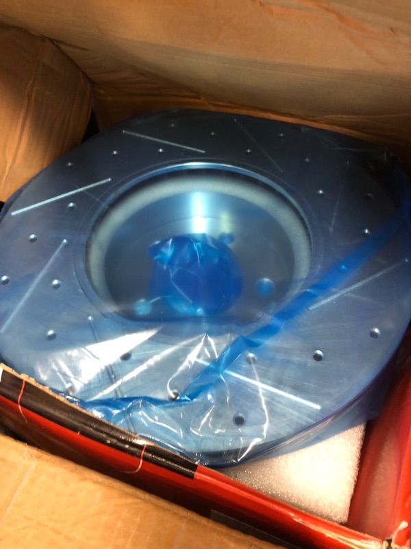 Photo 1 of A-Premium 12.68 inch (322mm) Front Drilled and Slotted Disc Brake Rotors Compatible with Select Benz Models - C280 2008-2009, C300 2008-2011 2013-2014, C350, E250, E350, E400, SLC300, 2-PC Set 