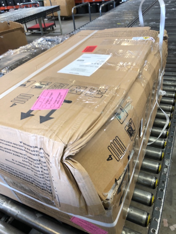Photo 1 of Box id damage---Amazon Basics 3-In-1 Portable Air Conditioner, 12,000 BTU (ASHRAE), Cools Up to 550 Sqf, Portable AC with Cool/Dry (Dehumidifier)/Fan-Only Functions, Auto Mode, Sleep Mode, Timer, White