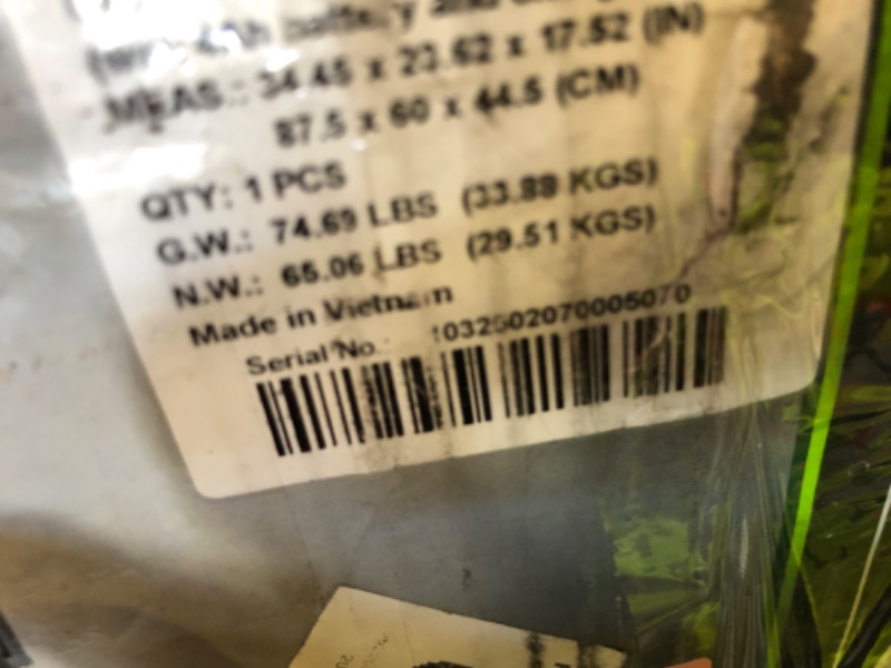 Photo 1 of USED----Greenworks 80V 21" Brushless Cordless (Push) Lawn Mower (75+ Compatible Tools), 4.0Ah Battery and 60 Minute Rapid Charger Included