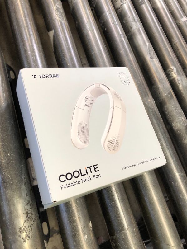 Photo 1 of TORRAS COOLiTE Neck Fan, Industry’s Strongest Wind Power, Portable Neck Fan with 14H Battery, 360° Cooling Neck Fan, Lightweight & Foldable Neck Fans for Outdoor, Travel, Gifts for Dad, Women, Ivory