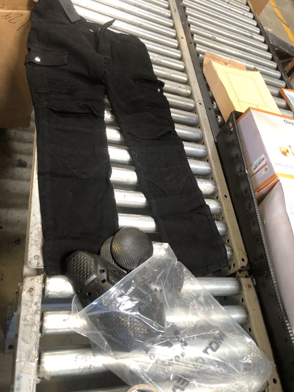 Photo 1 of Motorcycle Volero Black Protective Jeans for Men, Straight Loose-fit Locomotive Riding Pants
- Sized EU M/JP L