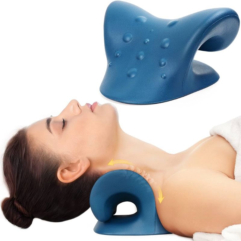Photo 1 of Cervical Neck Pillow stretcher Traction Device Brace Support Pain Relief Massage