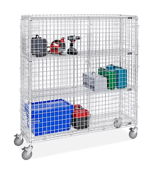 Photo 1 of ULINE Security Cart - 60 x 18 x 69"