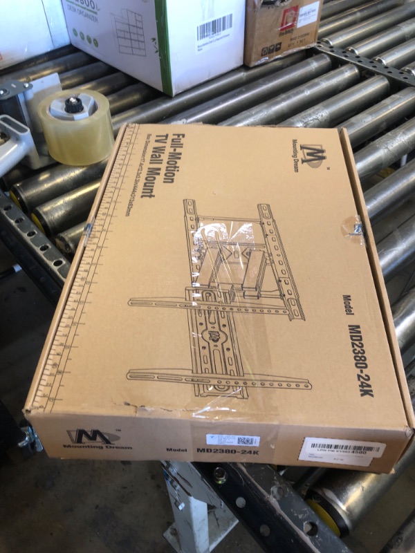 Photo 1 of Mounting Dream TV Wall Mount for Most 32-65 Inch TV, Full Motion TV Mount with Dual Arms, Wall Mount Bracket with Swivel and Tilt, Fits 16", 18", 24" Studs, Max VESA 400x400mm, 99 LBS, MD2380-24K