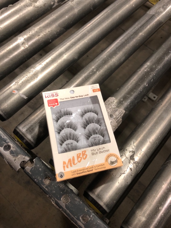 Photo 1 of KISS My Lash But Better False Eyelashes, 'Well Blended', 16 mm, Includes 4 Pairs Of Lashes, Contact Lens Friendly, Easy to Apply, Reusable Strip Lashes