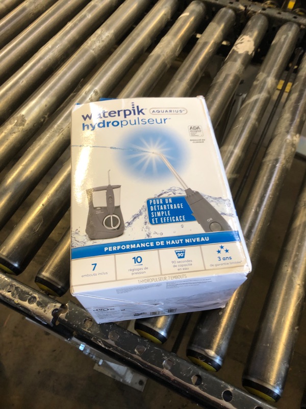 Photo 1 of Waterpik Aquarius Water Flosser For Teeth Cleaning, Gums, Braces, Dental Care, Electric Power With 10 Settings, 7 Tips For Multiple Users And Needs, ADA Accepted, Gray WP-667, Packaging May Vary
