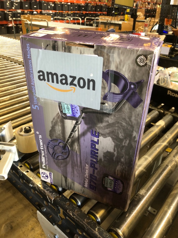 Photo 1 of PalliPartners Metal Detector for Adults Waterproof-Professional Higher Accuracy Gold Detector with LCD Display,5 Mode,Advanced DSP Chip 12" Coil(Purple)