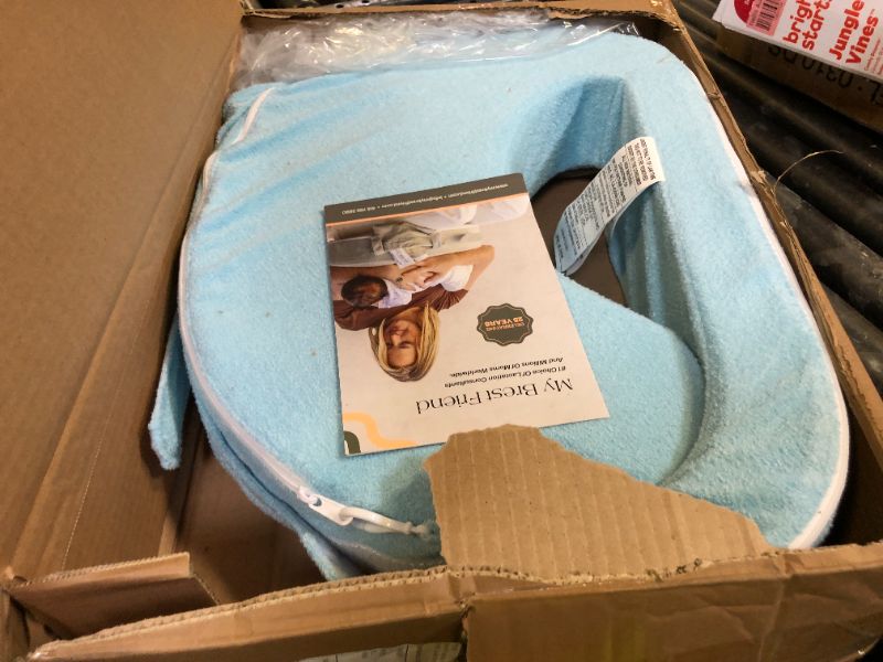 Photo 1 of My Brest Friend Nursing Pillow - Deluxe - Enhanced Comfort w/ Slipcover - Ergonomic Breastfeeding Pillow For Ultimate Support For Mom & Baby - Adjustable Pillow W/ Handy Side Pocket, Aqua
