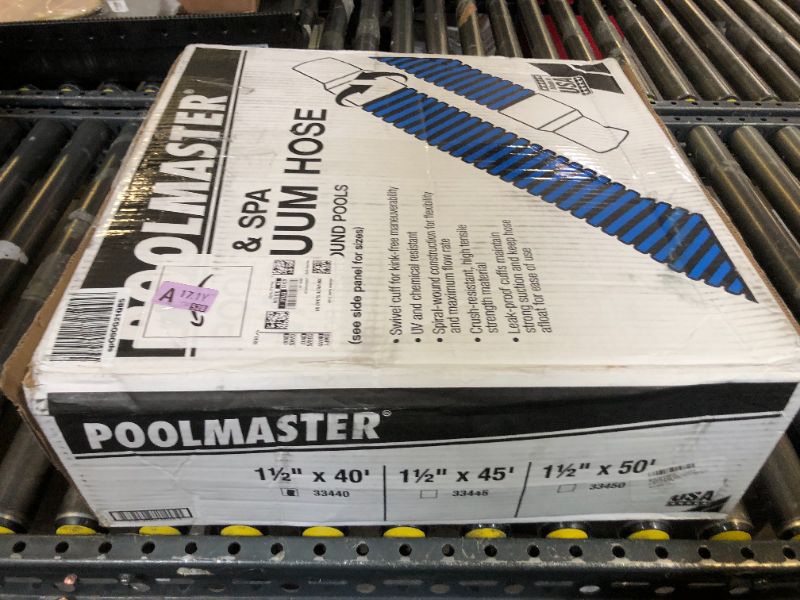 Photo 1 of Poolmaster 33440 Heavy Duty In-Ground Pool Vacuum Hose With Swivel Cuff, 1-1/2-Inch by 40-Feet,Neutral