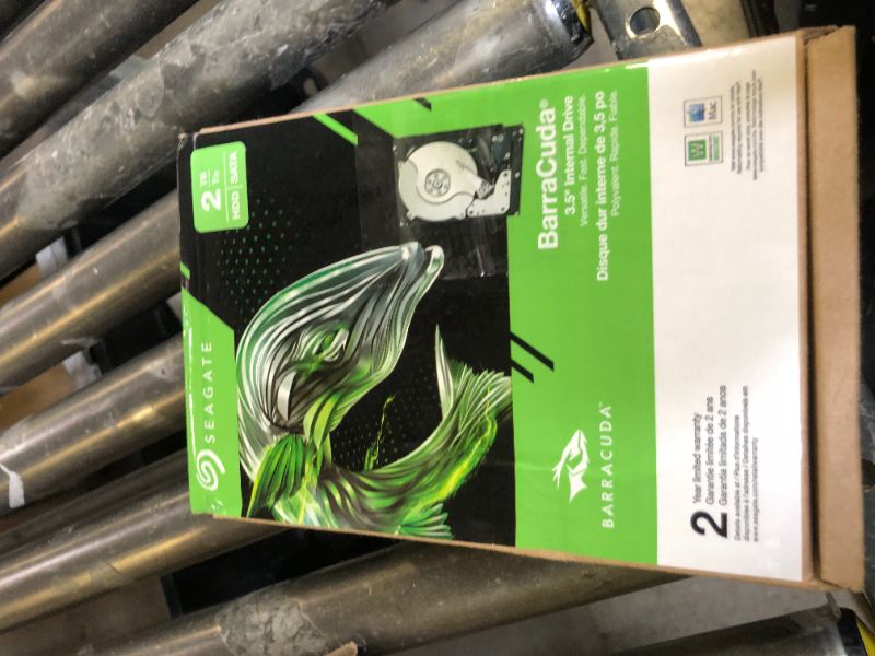 Photo 1 of Seagate BarraCuda 2TB Internal Hard Drive HDD – 3.5 Inch SATA 6Gb/s 7200 RPM 256MB Cache – Frustration Free Packaging (ST2000DM008/ST2000DMZ08)
