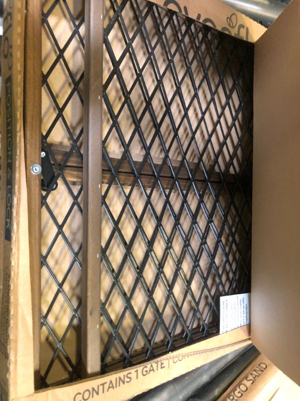 Photo 1 of Evenflo Position & Lock Baby Gate, Pressure-Mounted, Farmhouse Collection