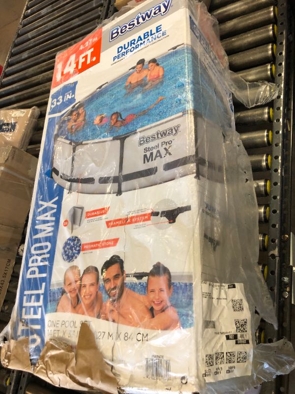 Photo 1 of Bestway 56597E Steel Pro MAX Ground Pool, 14-Feet by 33-inch, Blue
