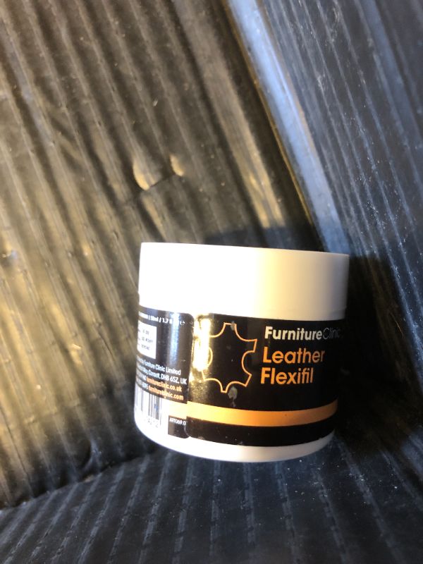 Photo 1 of Furniture Clinic Leather Flexifil - Extremely Flexible Filler Used to Fix Cat Scratches, Holes & Heavy Cracking in Leather Sofas, Car Seats (50ml)