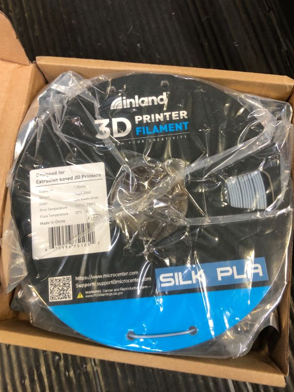 Photo 1 of AMOLEN PLA 3D Printer Filament,PLA Filament 1.75mm Shiny Filament Color Change Purple Blue,3D Printing Filament 1KG/2.2lb