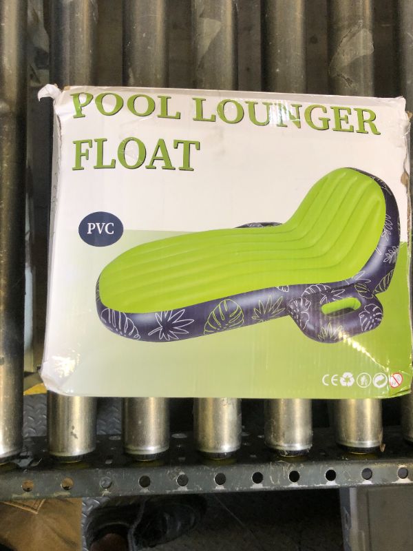 Photo 1 of JOSEN Pool Floats Adult Heavy Duty, Inflatable Pool Lounger Float with Cup Holder and Caddy, Extra Large Pool Rafts for Adults, Tanning Pool Float Water Floaties Beach Lake Sunbathing