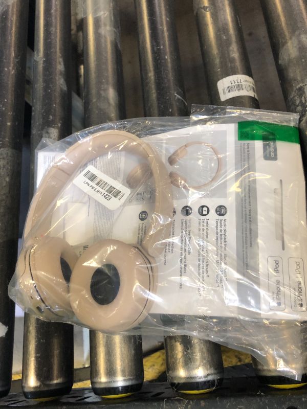 Photo 1 of Sony WH-CH520 Wireless Headphones Bluetooth On-Ear Headset with Microphone and up to 50 Hours Battery Life with Quick Charging, Cappuccino