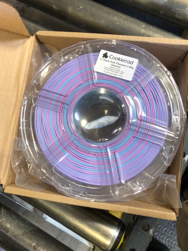 Photo 1 of AMOLEN PLA 3D Printer Filament, Galaxy Gradient Color Changing with Light Filament 1.75mm,Shiny Sparkle 3D Printing Filament for Most FDM 3D Printers,Dimensional Accuracy +/- 0.02mm,1kg Spool(2.2lbs)