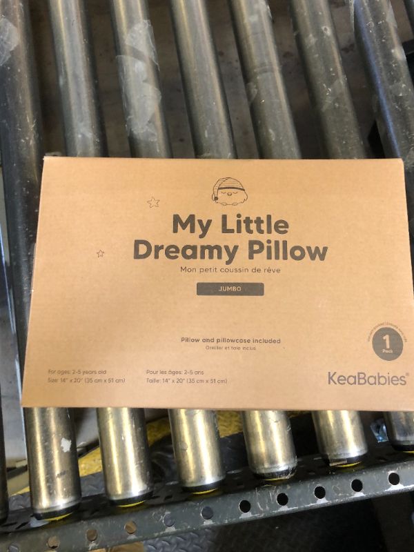 Photo 1 of KeaBabies Toddler Pillow with Pillowcase, Jumbo 14X20 - Soft Organic Cotton Toddler Pillows for Sleeping - Machine Washable - Perfect for Travel, Toddler Bed Set (Bumble Bear)