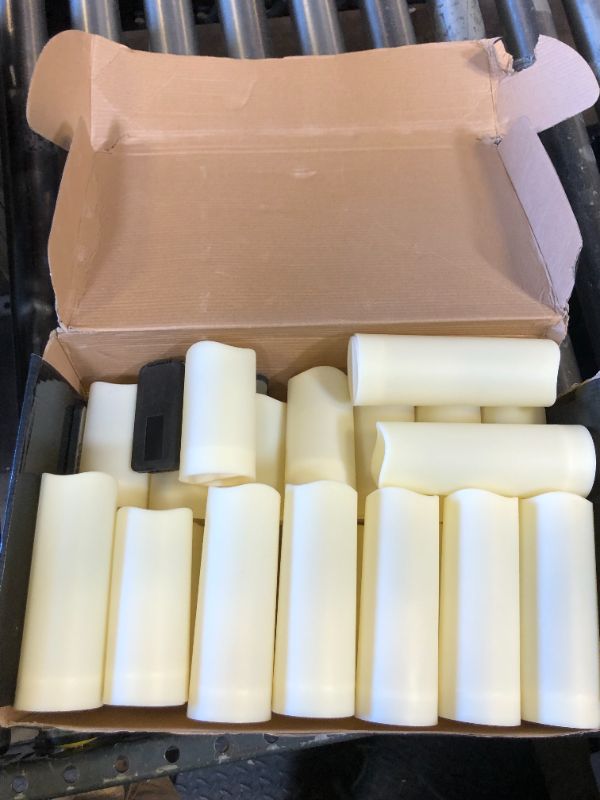 Photo 1 of YOROXRG Set of 24 Waterproof Outdoor Flameless Candles, LED Candles with 4 Remote and Timer,(H 4" 5" 6" x D 2.2"),for Halloween Wedding Festiv