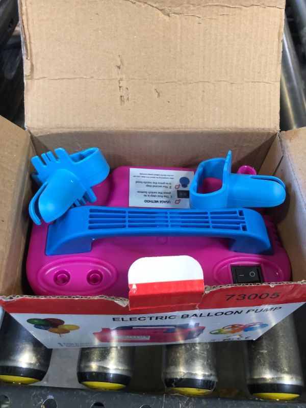 Photo 1 of Balloon Pump Electric, 110V 600W Balloon Blower Inflator Dual Nozzle Air Pump Balloons Inflator for Decoration, Party, Sport,Gifts:2 Balloon Tying Tools