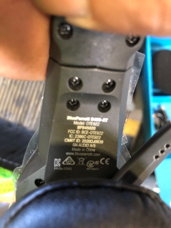 Photo 1 of BlueParrott B450-XT Mono Bluetooth Wireless Headphones 96% Noise Canceling Over Head Trucker Headset with Mic, All Day Comfort Padded Headband, 300 ft. Wireless Range, 24 hrs. Talk Time, Black