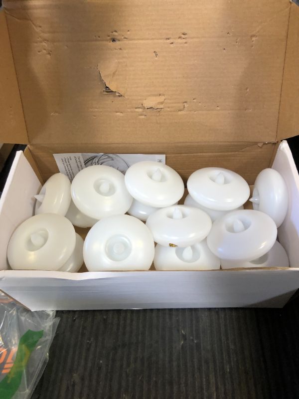 Photo 1 of Homemory 24 Pack 3” Flameless Led Floating Candles, 200 Hour White Battery Operate Waterproof Tealights for Cylinder Vases, Centerpieces at Wedding Decor, Party, Pool
