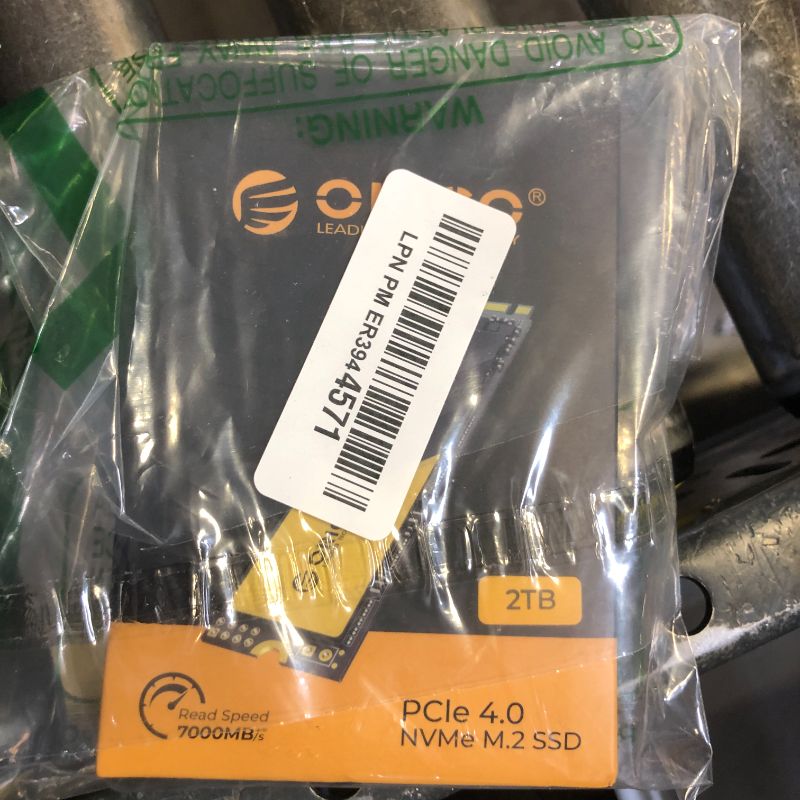 Photo 1 of ORICO 2TB NVMe SSD PCIe 4.0 - Up to 7000MB/s, M.2 2280 Internal Solid State Drive, Fast Heat Dissipation, Compatible with macOS Windows for Gamers and Creators-O7000