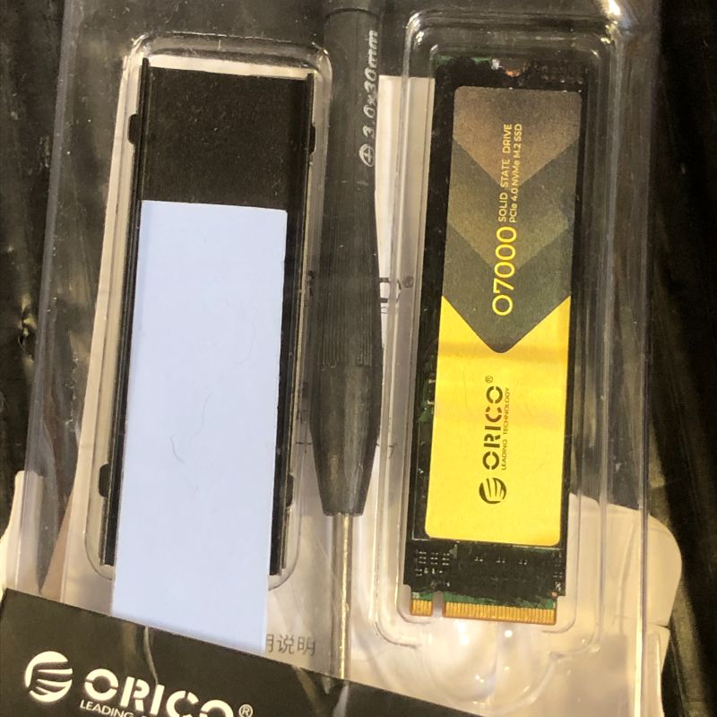 Photo 1 of ORICO 2TB NVMe SSD PCIe 4.0 - Up to 7000MB/s, M.2 2280 Internal Solid State Drive, Fast Heat Dissipation, Compatible with macOS Windows for Gamers and Creators-O7000