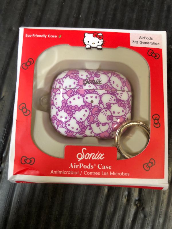 Photo 1 of Sonix x Sanrio | Protective Hard Cover Cases for Apple AirPods (3rd Generation) | Hello Kitty Strawberry Milk