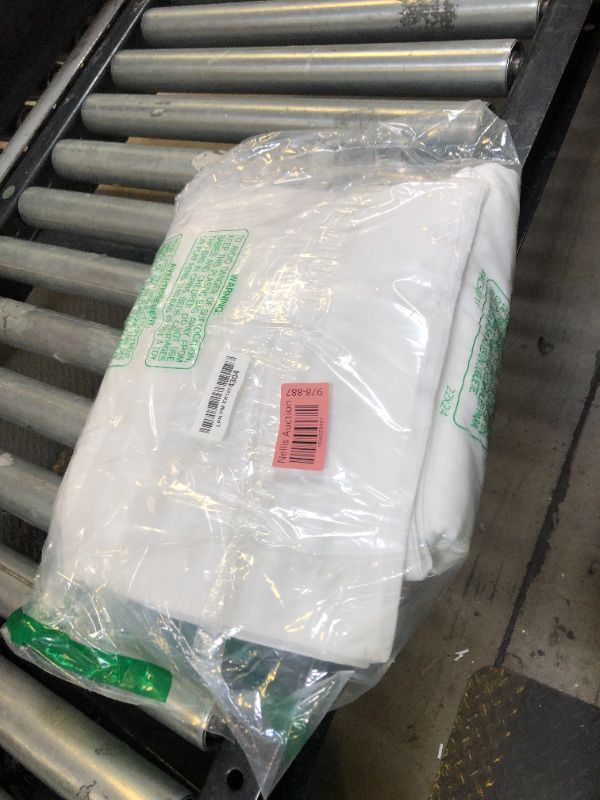 Photo 1 of 100% Washed Cotton Duvet Cover Queen Size, White Linen Like Breathable Natural Bedding Set (No Comforter), 90x90 Inches