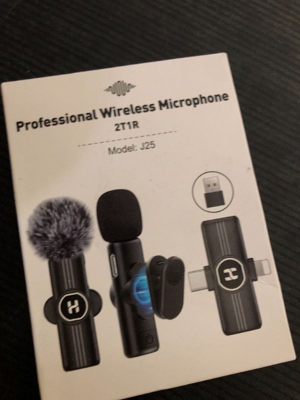 Photo 1 of HEHOTTC Mini Wireless Lavalier Microphone for iPhone, iPad, Android Phone - Noise Reduction Lapel USB C Bluetooth Mic for Recording, Clip on Omni Lav Mic for Video Recording, Tiktok, YouTube, Vlog