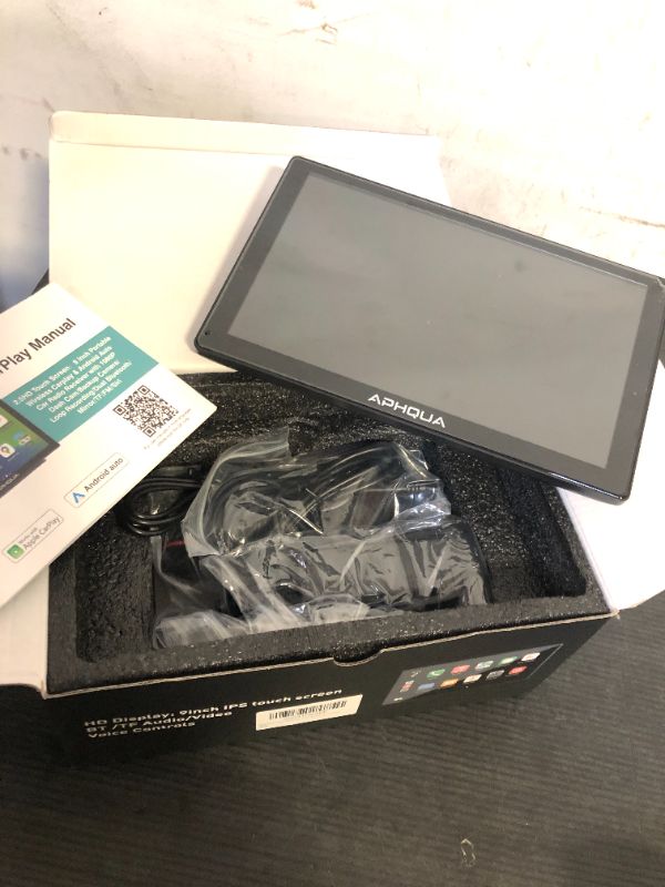 Photo 1 of Wireless Protable Carplay & Android Auto with 2.5K Dash Cam, 1080P Backup Camera, Portable 9" HD IPS Screen for Car, GPS Navigation, Bluetooth, AirPlay, MirrorCast, AUX/FM Transmitter