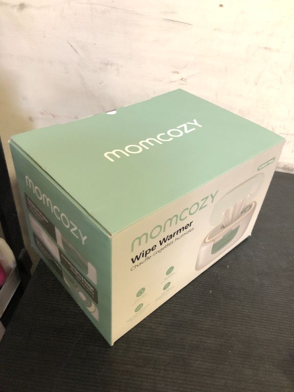 Photo 1 of Momcozy New Baby Wipe Warmer, 100pcs Larger Capacity Wipe Dispenser, 10-Min Fast Heating with 4 Temperature Modes, Innovative Spring Design, Silicone & Top Seals,Quick Even Heating, 3-Level Nightlight