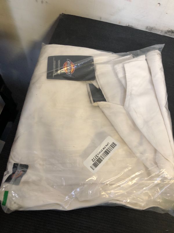 Photo 1 of Dickies Industrial Wear Mens Painters Bib Overalls and Coveralls Workwear Apparel, White, 32W x 30L US