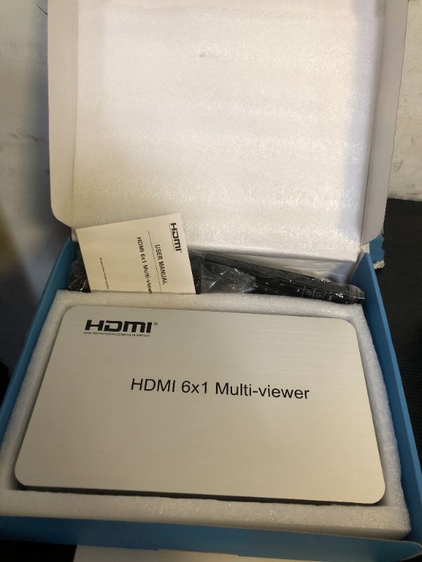 Photo 1 of 6 Ports KVM Switch HDMI Multi-Viewer Seamless Switch 6X1 HDMI Quad Screen Real Time Multiviewer Support Mouse Through Mode