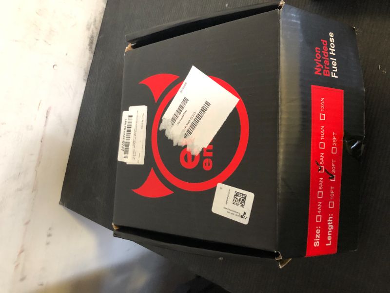 Photo 1 of EVIL ENERGY 8AN Fuel Line, AN8 Braided Fuel Hose Nylon CPE 20FT Black