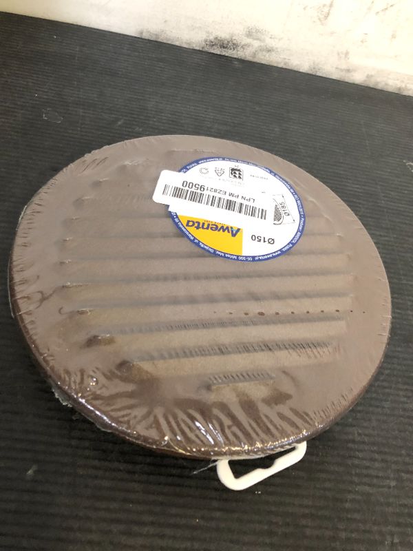 Photo 1 of Vent Systems 6'' Inch Brown Soffit Vent Cover with Integrated Mesh - Round Galvanized Steel Air Vent Louver with Long Flange - HVAC Ventilation Grille for Bathroom, Home, Office, Kitchen
