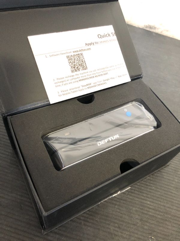 Photo 1 of Deftun Bluetooth MSR-X6(BT) MSRX6BT Magnetic Stripe Card Reader Writer Encoder Mini Portable