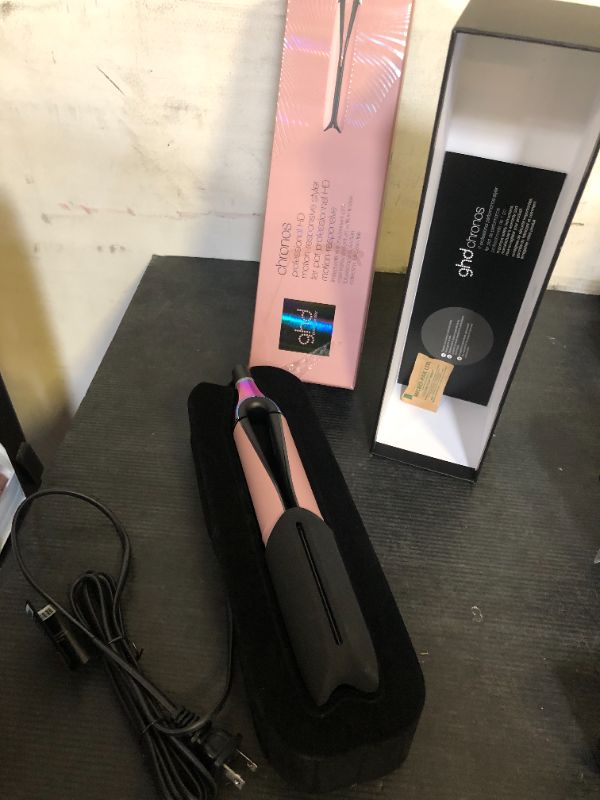 Photo 1 of ghd Chronos Styler - 1” Smart Flat Iron Hair Straightener with HD Motion-Responsive Technology, Faster Styling, 24-Hour Results, More Shine, Less Frizz, and No Extreme Heat Damage - Transcendent Pink