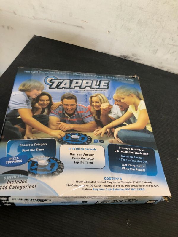 Photo 1 of The Original TAPPLE, The Fast-Paced Family Board Game, Choose a Category & Race Against the Timer to be the Last Player, Learning Word Game for Ages 8 & Up, 2-8 Players, 15-20 Minute Play Time