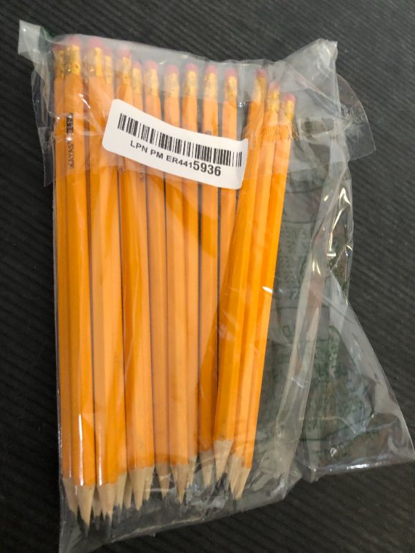 Photo 1 of IKAYAS 10pcs Yellow #2 HB Pencils with Erasers for Kids, Pre-Sharpened, Ambidextrous, Writing, Drawing, Sketching