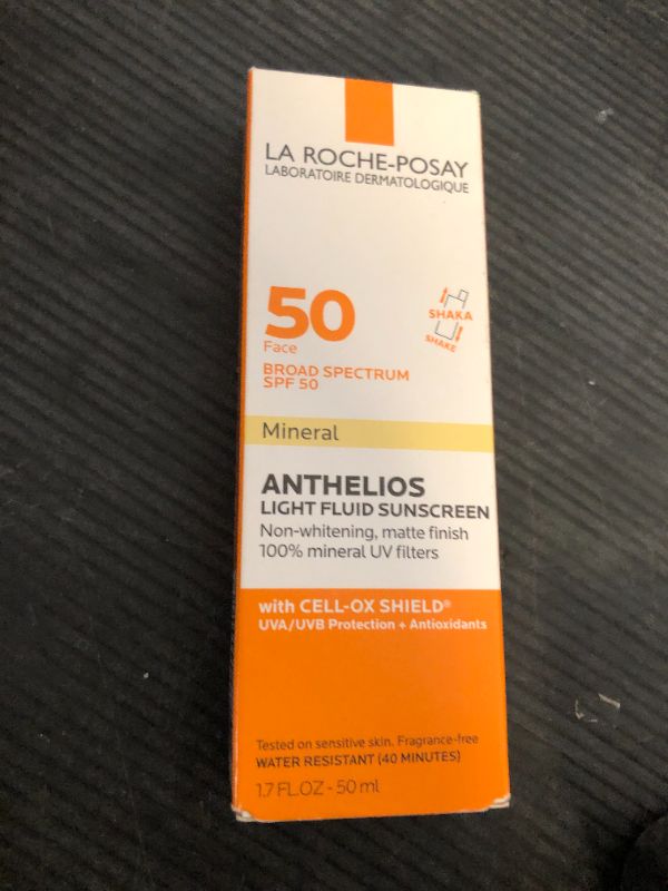 Photo 1 of La Roche-Posay Anthelios Mineral Ultra-Light Face Sunscreen SPF 50, Zinc Oxide Sunscreen for Face, 100% Mineral Sunblock, Oil Free for Sensitive Skin, Daily Sun Protection