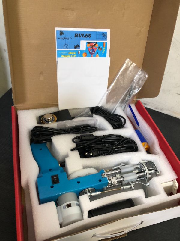 Photo 1 of Tufting  Starter Kit with Carpet Trimmer - artufting 2 in 1 Cut Pile & Loop Pile Rug Tufting Gun - Easy-to-Use Rug Making Kit - Ideal for Craft Devotees, Crafting Studios & Social Media Creators