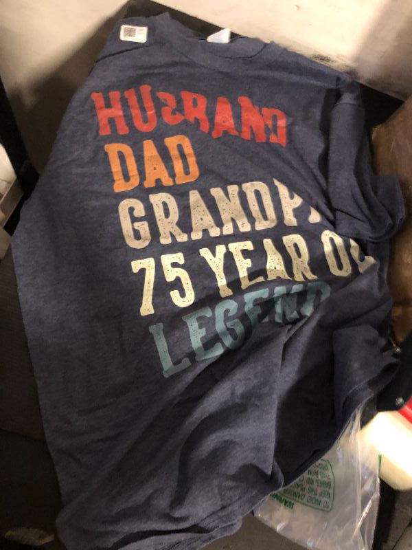 Photo 1 of Size XL---Husband Dad Grandpa 75 Year Old Legend 75th Birthday T-Shirt