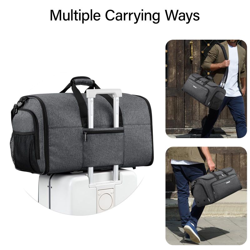 Photo 1 of Hanke Carry on Garment Bags for Travel,Convertible Duffle Bag Luggage Bag