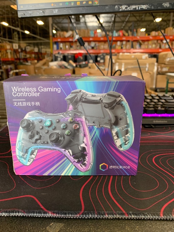 Photo 1 of Joso Bluetooth Controller for Switch/PC/iPhone/Android/Apple Arcade MFi Games/Steam, Pro Wireless Game Controller with Phone Mount/Custom Buttons, Macro, Turbo, Dual Vibration
