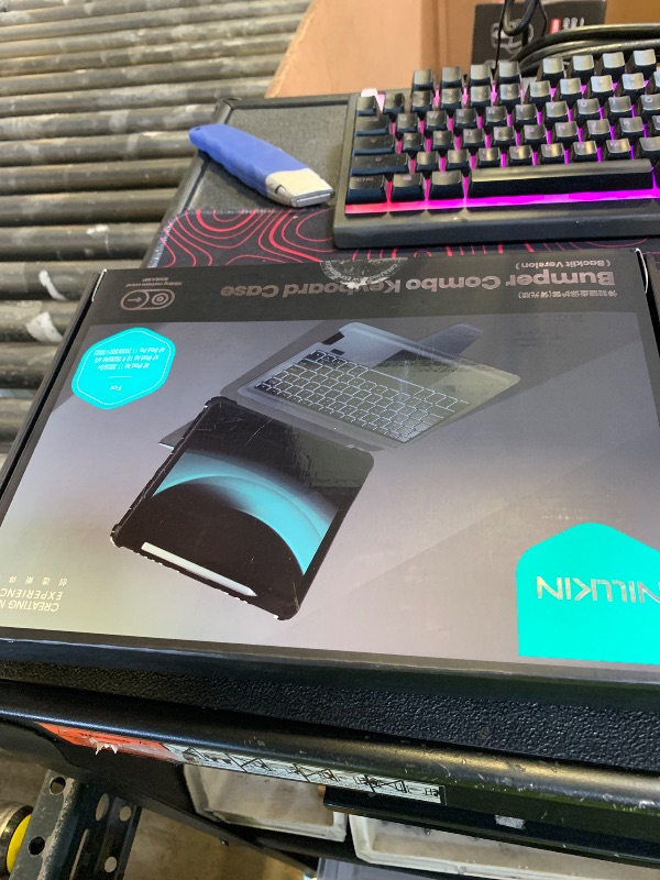 Photo 1 of Nillkin iPad Air 11-inch (M3/M2) Case with Detachable Keyboard, iPad Pro 11(1st/2nd/3rd/4th Gen) & Air 5th/4th Generation Rugged Keyboard Case, 7 Colors Backlit, Trackpad, Portrait/Landscape Modes