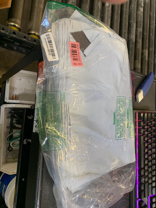 Photo 1 of Metronic Poly Mailers 14.5x19 100 Pcs Large Shipping Bags for Clothing Mailing Bags with Strong Self-sealing Adhesive Waterproof and Tear-Proof Postal Bags in White