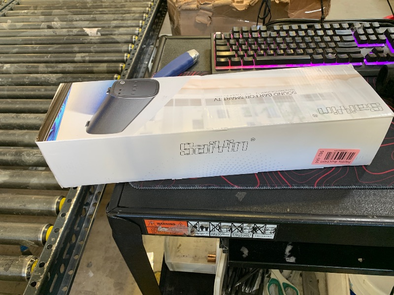 Photo 1 of Saiyin Sound Bar,17 inch Sound Bar for Smart TV with Bluetooth 5.3/Optical/AUX Connection, Soundbar for TV/PC/Gaming/Projectors,Wall Mountable & Ultra Compact Design